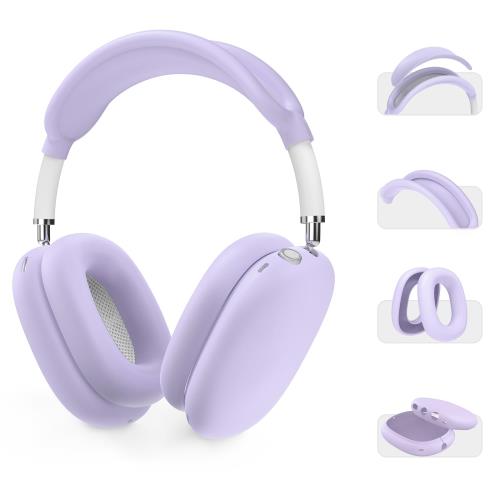 AHASTYLE AirPods Maxヘッドホン用シリコンケースカバー  傷防止イヤーパッドカバー/イヤーカップカバー/ヘッドバンドパッド/ヘッドバンドカバー Airpods Max用アクセサリー Apple AirPods Max用ソフトケース