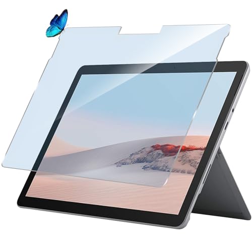 ブルーライトカット 93% 1枚入りSurface Go 3(2021) 用のガラスフィルム 目の疲れ軽減 液晶保護 フィルム Surface Go 2 (2020)/Go (2018) 用の保護シート 保護ガラス 硬度9H/貼り付け簡単/超薄飛散防止/気泡防止/指紋防止/高感度タッチ