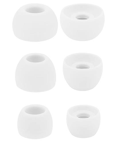 A-Focus イヤーピース イヤーチップ イヤホンカバー Beat s Studio Buds 用 交換用シリコン製イヤーピース S/M/L 3ペアセット ホワイト 「White」