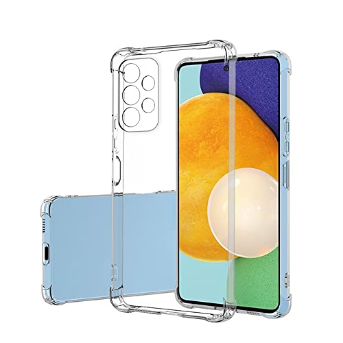 『全面保護 』Galaxy A53 5G 用のケース SC-53C/SCG15 用の保護カバー 薄型 TPU材質 『四隅がエアクッション構造』 耐衝撃 エクスペリア galaxy a53 5G 用のケース スマホケース 黄変防止/滑り止め/擦り傷防止/柔軟/光沢感/軽·薄/透明