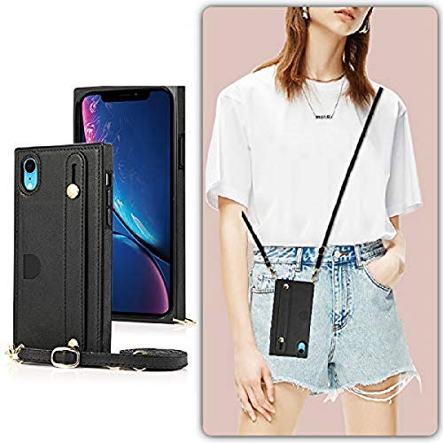 iPhone XR 対応 iPhone XR スマホ ケース iPhone XR 肩掛け 首かけ 斜めがけ ショルダー ケースiPhone XR 財布型 ケース iPhone XR スマホ 携帯 用 ケース iPhone XR カード収納 アイホン XR スマホ 携帯ケース case Cavor iPhone XR 携帯 カバー ベルト機能が付き 片手操作