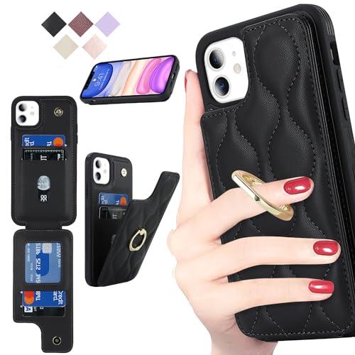 対応機種iPhone11 用ケースです。機種と画面サイズをご確認の上、ご購入ください。 女性の為の設計働く女性に欠かせない機能を盛り込んだカジュアルなレザーケース 幅広い世代の方に愛させるシックなカラー 買い物やお出掛けなど幅広い用途で活躍します。普段使いはもちろん、結婚式やパーティーなどでもお使い頂けます。 収納機能ケース内側に実用性のカード入れポケット×4、 毎日の旅行に必要なと数枚の現金を簡単に持ち運ぶことができます。 カードスロットはアコーディオンデザインで、カードの出し入れもスムーズ。 360度回転式リング付き- 内蔵の360°回転可能なフィンガーリングホルダーにより、快適な片手グリップと操作が可能です。 ビデオやFaceTimeを見るのは簡単です。 リング クリップはグリップ力を高め、を落としたり壊したりする可能性を減らします。 様々な機能落下防止に活躍するリング付き 背面にはカード収納付き マグネット不使用ですので、ポイントカードやicカードなど磁気の影響を受ける心配がありません。動画やYouTubeの視聴にも最適な横向きスタンド仕様
