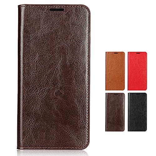 Cavor Pixel 7a ケース 手帳型 Pixel 7a カバー Pixel 7a カード収納 カバーPixel 7a ケース 財布型高級牛革 携帯カバー マグネット無し開閉 携帯カバー カード収納 人気 おしゃれ レトロ 横置きスタンド機能選べる4色 - ダークブラウン