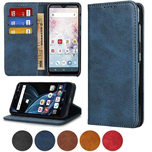乐天商城 - アクオス ゼロ2ケース 手帳型 AQUOS Zero 2 ケース 手帳型 SH-01M SHV47 カバースマホケース AQUOS Zero 2 Jaorty 人気 内蔵マグネットPU合成皮革 財布型 カード収納 スタンド機能-ブルー