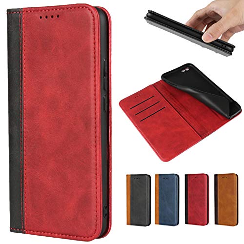 京セラA001KC 手帳型ケース ベイシオフォー4 KYV47スマホ携帯カバー京セラA001KC BASIO 4財布型カバーKYV47Jaorty 2色革内蔵マグネット PU合成皮革 財布型 カード収納 耐衝撃 スタンド機能 人気 4色-レッド