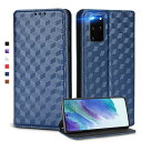UnivoColors Galaxy S20 Plus 5G (SC-52A/SCG02) 手帳型ケース 高級合皮 カード収納 マグネット開閉 スタンド機能 ストラップホール付き TPUソフトバンパー 全面保護 カメラ保護 衝撃吸収 ビジネス おしゃれ カバー(ブルー) N1