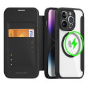 JCGOOD iPhone 13 Pro ケース 手帳型 MagSafe対応 いphone13 Pro カード収納 ワイヤレス充電対応 カード入れ マグネット式 PU革 レザー スマホケース カメラ保護カバー一体型 軽量 薄型 防塵 耐衝撃 全面保護 携帯ケース 6.1 インチ用 ブラック