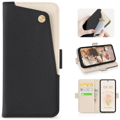 CASSYOOK galaxy s25 ケース 手帳型 ギャラクシーs25 ケース 財布型 カードポケット付き スマホケース galaxy s25 カバー 全面保護 カード収納 横置きスタンド機能 高級PUレザー おしゃれ 上質な手触り 擦り傷防止 Samsung ギャラクシー S25 / SC-51F / SCG31 用 カバー(ブラ