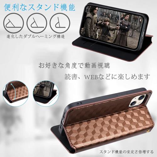 UnivoColors Galaxy A51 5G (SC-54A) 手帳型ケース 高級合皮 カード収納 マグネット開閉 スタンド機能 ストラップホール付き TPUソフトバンパー 全面保護 カメラ保護 衝撃吸収 ビジネス おしゃれ カバー(ブラウン)