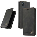 UnivoColors Sony Xperia ACE III (SO-53C/SOG08) 手帳型ケース 高級合皮 スタンド機能 カード収納 マグネット式 TPUソフトカバー 全面保護 カメラ保護 衝撃吸収 RFIDブロッキング おしゃれ カバー(ブラック)