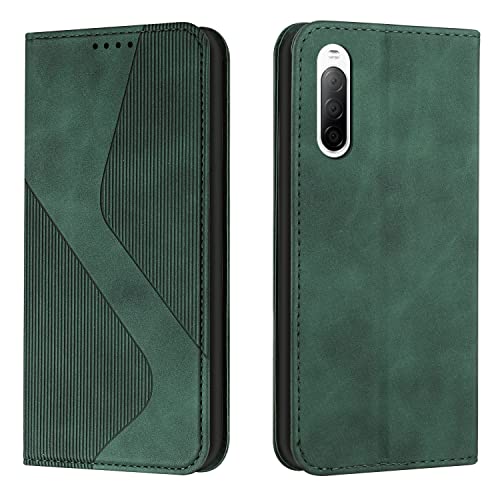 Rakuten - LODROC Xperia 10 v ケース 手帳型 エクスペリア 10 V 財布型 カバー docomo SO-52D 手帳型ケース LODROC スマホケース SO-52D au SOG11 ケース スタンド機能 カードポケット収納 耐衝撃 Xperia 10 v 適応6.1インチ ケース 手帳型 - 緑