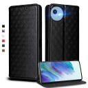 UnivoColors SHARP AQUOS Wish4 (SH-52E) 手帳型ケース 高級合皮 カード収納 マグネット開閉 スタンド機能 ストラップホール付き TPUソフトバンパー 全面保護 カメラ保護 衝撃吸収 ビジネス おしゃれ カバー(ブラック)