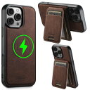 JCGOOD iPhone 16 Pro Max ケース MagSafe対応 いphone16 Pro Max ケース 背面magsafe カード ケース付き 分離式 マグセーフ ワイヤレス充電対応 カード収納 アイフォン16 プロマックス カバー スタンド機能 背面カード入れ 革 レザー スマホケース 耐衝撃保護 携帯ケース ア