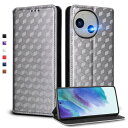 UnivoColors SHARP AQUOS R9 (SH-51E) 手帳型ケース 高級合皮 カード収納 マグネット開閉 スタンド機能 ストラップホール付き TPUソフトバンパー 全面保護 カメラ保護 衝撃吸収 ビジネス おしゃれ カバー(シルバー) N