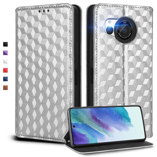 UnivoColors SHARP AQUOS R8 (SH-52D) 手帳型ケース 高級合皮 カード収納 マグネット開閉 スタンド機能 ストラップホール付き TPUソフトバンパー 全面保護 カメラ保護 衝撃吸収 ビジネス おしゃれ カバー(シルバー) UnivoColors SHARP AQUOS R8 (SH-52D) 手帳型ケース 高級合皮 カード収納 マグネット開閉 スタンド機能 ストラップホール付き TPUソフトバンパー 全面保護 カメラ保護 衝撃吸収 ビジネス おしゃれ カバー(シルバー)