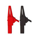 Cleqee 赤黒 1ペア入り 1000V 32A 完全絶縁 ワニ口ク...(4)
