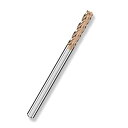 Cleqee スクエア エンドミル 刃径6mm × 刃長25mm × 全長100mm × 軸径6mm 4枚刃 TiAlNコート 超硬 スクエア エンドミル 加工...
