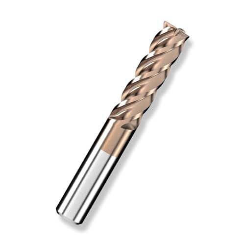 Cleqee スクエア エンドミル 刃径20mm × 刃長70mm × 全長150mm × 軸径20mm 4枚刃 TiAlNコート 超硬 スクエア エンドミル ...