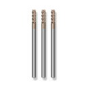 Cleqee スクエア エンドミル 刃径3mm × 刃長7mm × 全長50mm × 軸径3mm3個セット 4枚刃 TiAlNコート 超硬 スクエア エンドミル...
