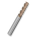 Cleqee スクエア エンドミル 刃径10mm × 刃長40mm × 全長100mm × 軸径10mm 4枚刃 TiAlNコート 超硬 スクエア エンドミル ...