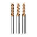 Cleqee スクエア エンドミル 刃径5mm × 刃長13mm × 全長50mm × 軸径6mm3個セット 4枚刃 TiAlNコート 超硬 スクエア エンドミ...