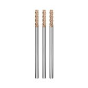 Cleqee スクエア エンドミル 刃径4mm × 刃長12mm × 全長75mm × 軸径4mm 3個セット 4枚刃 TiAlNコート 超硬 スクエア エンド...