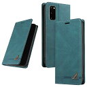 UnivoColors Galaxy S20 5G(SC-51A/SCG01) 手帳型ケース 高級合皮 スタンド機能 カード収納 マグネット式 TPUソフトカバー 全面保護 カメラ保護 衝撃吸収 RFIDブロッキング おしゃれ カバー(青緑)