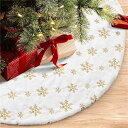 クリスマスツリースカート クリスマス 飾り付け ツリー飾り サンタ装飾品 華やか ツリースカート 直径 78/90/120cm 雪の結晶 スパンコール刺繍 雰囲気づくり 可愛いツリースカート (78cm, ゴールド)