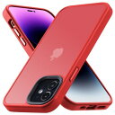 COSOIK iPhone 12 /iPhone 12 Pro 用 ケース 耐衝撃 滑り止め 指紋防止 米軍MIL規格 マット仕上げ ストラップホール付き SGS認証 黄変防止 耐久性 カバー ワイヤレス充電対応 アイフォン いphone 12/12pro 用 6.1 インチ ケース レッド