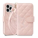 iPhone 13 pro ケース 手帳型 iPhone 13 pro 手帳 ケース 女性 アイフォン 13 プロ スマホケース 財布型 キルティング 刺繍 アイホン 13 Pro スマートフォンカバー 便