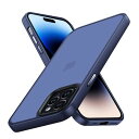 COSOIK iPhone 14 Pro max 用 ケース 耐衝撃 滑り止め 指紋防止 米軍MIL規格 マット仕上げ ストラップホール付き SGS認証 黄変防止 耐久性 カバー ワイヤレス充電対応 アイフォン 14 Pro max 用 6.7 インチ ケース ネイビー