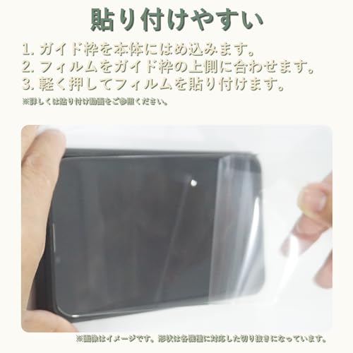 iPhone 15 Pro Max 用 ガラスフィルム 強化 ガラス 液晶 保護 フィルム ガイド枠付...