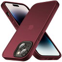 COSOIK iPhone 15 plus ケース耐衝撃 滑り止め 指紋防止 米軍MIL規格 マット仕上げ ストラップホール付き 黄変防止 耐久性 カバー ワイヤレス充電対応 アイフォン 15 plus 用 6.7 インチ ケース ワインレッド