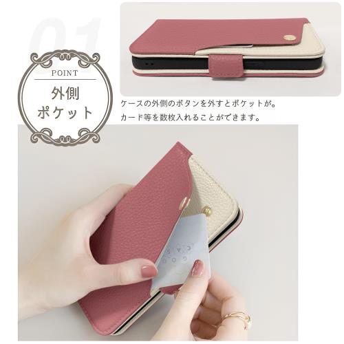 CASSYOOK OPPO Find X8 ケース 手帳型 オツポFind X8 ケース 表面ポケット便利 OPPO Find X8 5G ケース 全面保護 オツポ Find X8 携帯カバー カード収納 横置きスタンド機能 高級PUレザー おしゃれ 上質な手触り 擦り傷防止(スイカレッド)