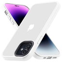 COSOIK iPhone 12 /iPhone 12 Pro 用 ケース 耐衝撃 滑り止め 指紋防止 米軍MIL規格 マット仕上げ ストラップホール付き SGS認証 黄変防止 耐久性 カバー ワイヤレス充電対応 アイフォン いphone 12/12pro 用 6.1 インチ ケース ホワイト
