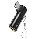 MOSWAG USB C 3.5ミリメートルジャックC型ヘッドフォンアダプター直角補助マイクオーディオドングル亜鉛合金ヘッドフォンアダプター、サムスンギャラクシーS23 S22 S21ウルトラ、ファーウェイP50/40/30、メイト40/30/20と互換性があります。(2)