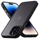 COSOIK iPhone 14 Pro Max 用 ケース 耐衝撃 滑り止め 指紋防止 米軍MIL規格 マット仕上げ ストラップホール付き SGS認証 黄変防止 耐久性 カバー ワイヤレス充電対応 アイフォン 14 Pro Max 用 6.7 インチ ケース マットブラック