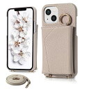 iphone13ケース 手帳型 女性 おしゃれ iphone13 スマートケース 軽量薄型 シンプル アイフォン 13 携帯ケース 韓国 肩掛け 斜めがけ ストラップ iPhone 13 カバー 背面カードポケット付き 耐衝撃 アイフォン13 6.1 インチ 対応 スマホカバー ミラー 化粧鏡付き 横置き可 便利(2)