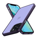 COSOIK iPhone 13 Pro 用 ケース 耐衝撃 滑り止め 指紋防止 米軍MIL規格 マット仕上げ ストラップホール付き SGS認証 黄変防止 耐久性 カバー ワイヤレス充電対応 アイフォン いphone 13 Pro 用 6.1 インチ ケース ダークパープル