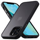 COSOIK iPhone 13 Pro Max 用 ケース 耐衝撃 滑り止め 指紋防止 米軍MIL規格 マット仕上げ ストラップホール付き SGS認証 黄変防止 耐久性 カバー ワイヤレス充電対応 アイフォン いphone 13 Pro Max 用 6.7 インチ ケース マットブラック