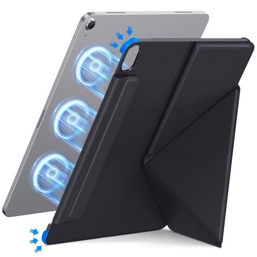 Other - 2025年新登場・エッジ保護・磁気吸着式HEIGKOIK iPad A16 ケース iPad 第10世代 / 第11世代 専用カバー (2022/2025モデル) ペン収納 スタンド機能 横置き・縦置き対応 三角構造 超薄型・軽量 安定設計 折りたたみ式 角度調整可能 全面保護 耐衝撃 オートスリープ対応 (ブラッ