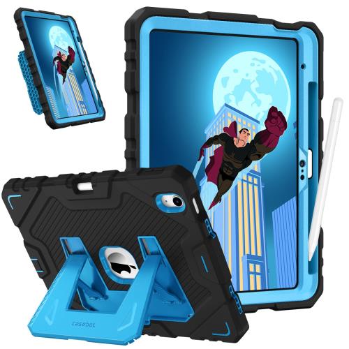 Fintie iPad 第11世代 (A16、2025) / 第10世代 (2022) ケース 11/10.9インチ キッズケース 子供用 耐久 耐衝撃 頑丈 全面保護 内蔵スタンド付き Pencil 収納可能(ブラック)