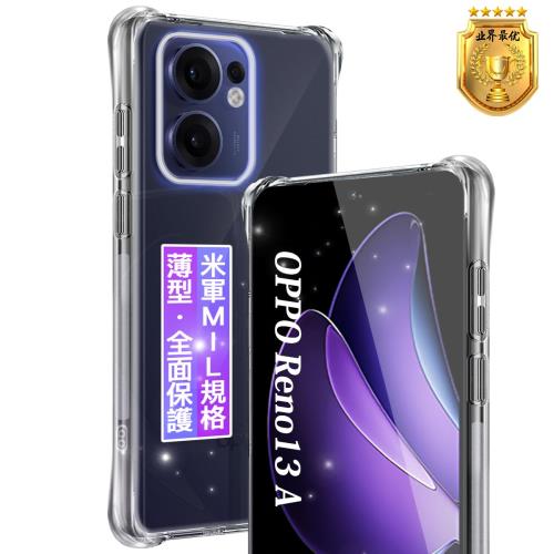 FAMROLLS OPPO Reno13A 用 ケース 6.67インチ 薄型 Reno13 A 用 保護ケース クリア カバー 米軍MIL規格·黄変防止 柔軟TPU 耐衝撃 傷つけ防止 カメラ保護 四隅滑り止 防指紋 ワイヤレス充電対応 取り付け簡単 おっぼ スマホ Reno13 A 用 スマホ ケース