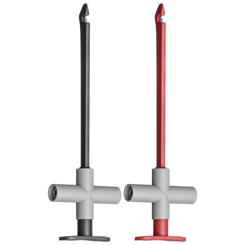 Cleqee 2個 穿刺プローブ ワイヤーピアスプローブ 4mmバナナ 自動車診断修理 マルチメーター 絶縁ピアス ジャック テストニードル