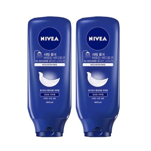ニベア インシャワーボディローションナリシング 400mlX 2個。濃厚な保湿で艷やかに
