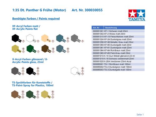 ���ߥ�(TAMIYA) 1/35 ��֥��꡼�� No.55 �ɥ���Φ�� �ѥ󥵡�G ����� ���󥰥�⡼�����饤������ �ץ��ǥ� 30055