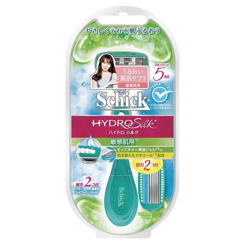 Schick(シック) シック Schick ハイドロシルク ホルダー 敏感肌用 女性用 カミソリ (替刃2コ付 内1コは装着済)