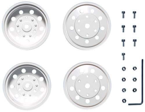 タミヤ TROP.42 リヤホイール 22mm幅ダブルタイヤ用 ホワイト 56542