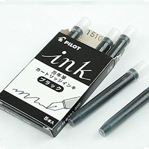 パイロット 万年筆用カートリッジインキ 5本入 ブラック IRF-5S-B 3個組