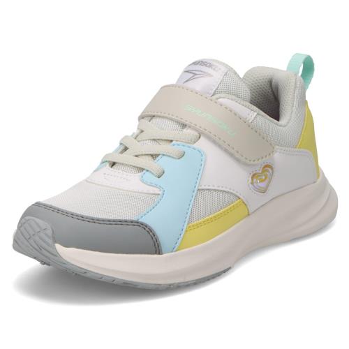 Shoes - [シュンソク] スニーカー キッズ 女の子 子供靴 厚底 軽量 16~25cm 3E LEJ 8410 ミントマルチ 19.0 cm